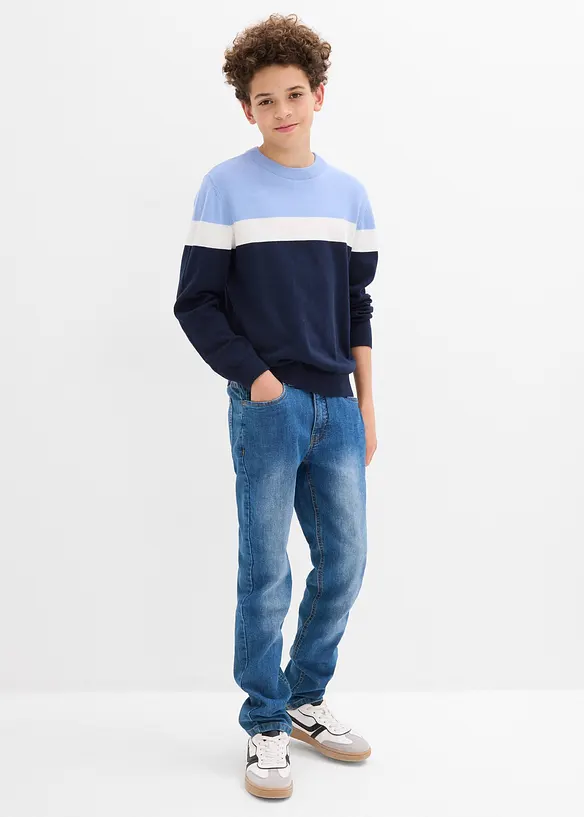 Maglione in filato fine di puro cotone, bonprix