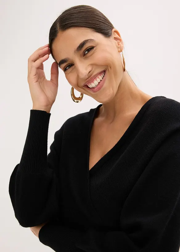 Maglione in misto viscosa fluente, bonprix