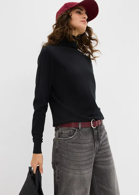 Maglione a collo alto, bonprix