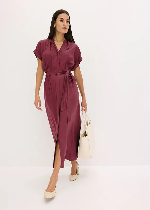 Abito chemisier in viscosa fluente, bonprix