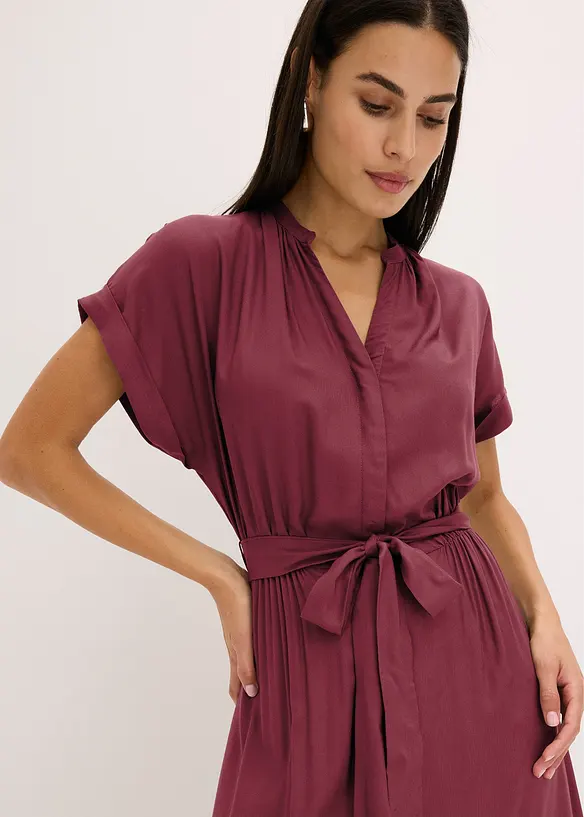 Abito chemisier in viscosa fluente, bonprix