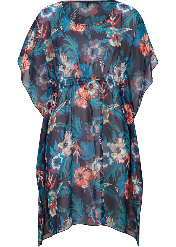 Tunica copricostume lunga in chiffon leggero, bonprix