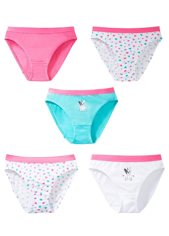Slip con cotone biologico (pacco da 5), bonprix