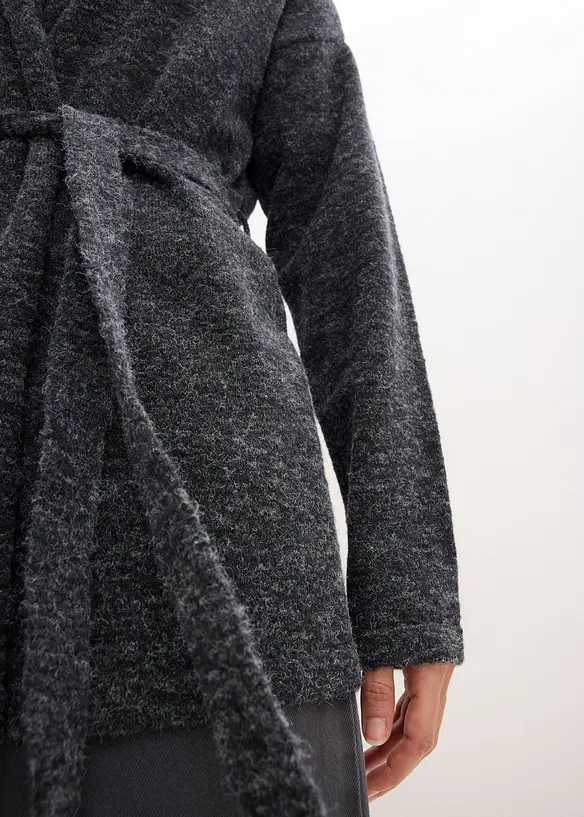 Cardigan in filato peloso morbido, bonprix