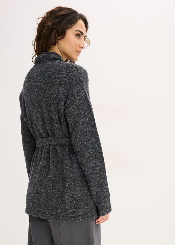Cardigan in filato peloso morbido, bonprix
