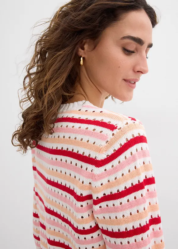 T-shirt in maglia a righe, bonprix