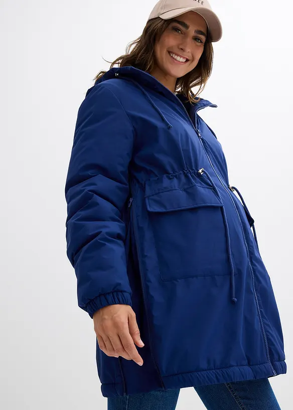 Morbidissima giacca prémaman imbottita con inserto babywearing, bonprix