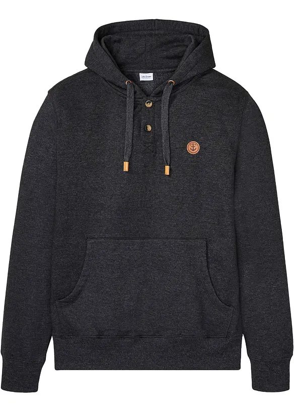 Felpa con cappuccio e interno garzato, bonprix