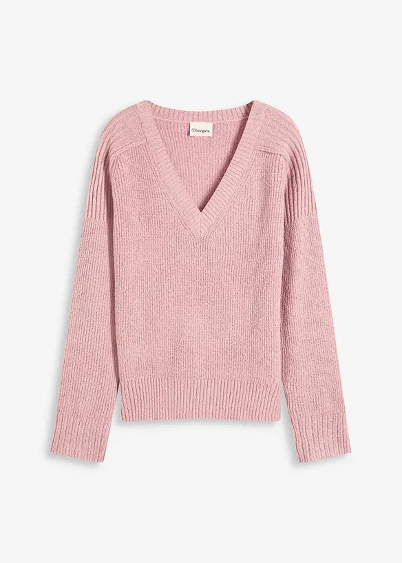 Maglione con scollo a V, bonprix