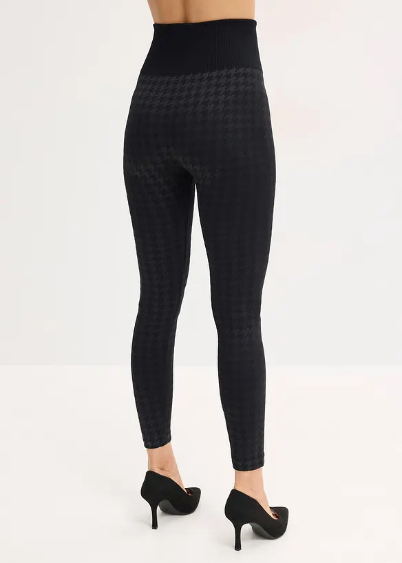 Leggings termici senza cuciture pied-de-poule con interno morbido, bonprix