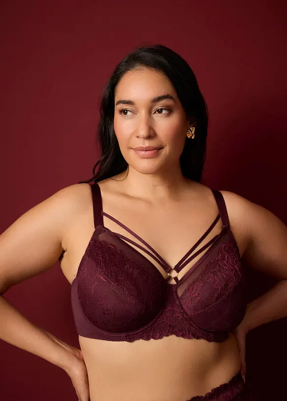 Reggiseno minimizer con pizzo delicato, bonprix