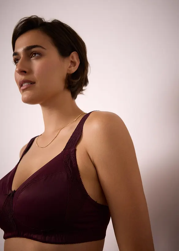 Reggiseno contenitivo senza ferretto con spalline imbottite, bonprix