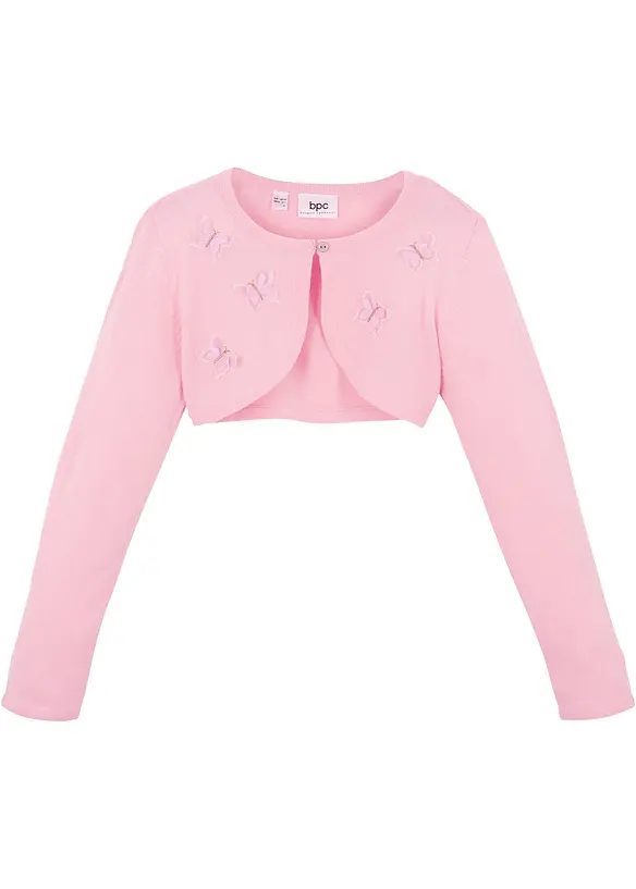 Bolero in maglia con farfalle applicate, bonprix