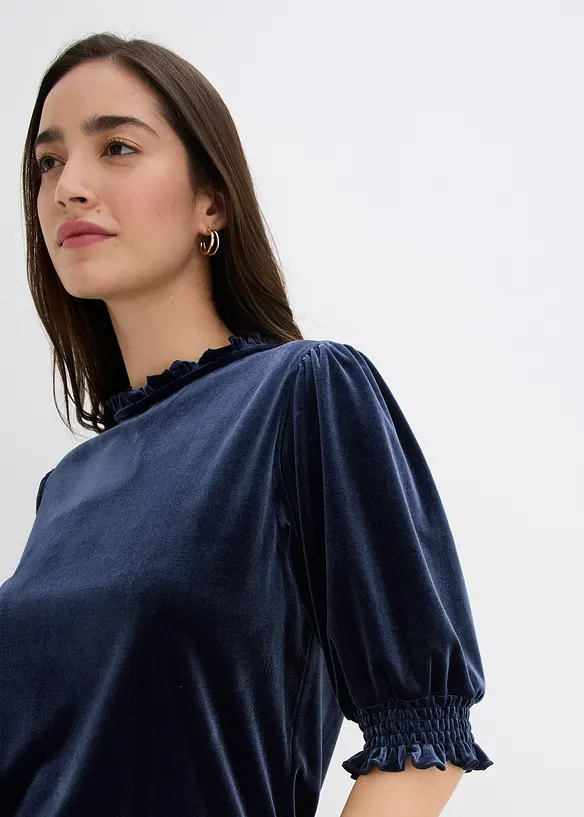 Maglia in velluto morbido, bonprix