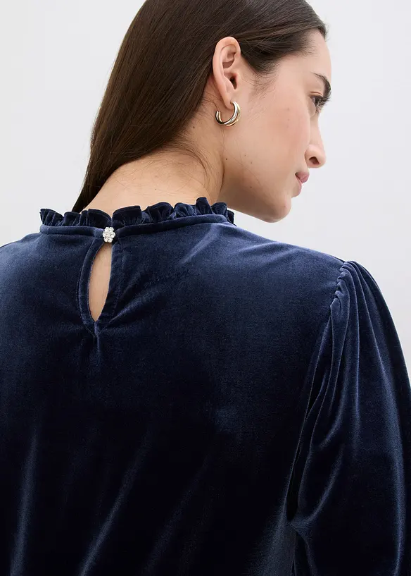 Maglia in velluto morbido, bonprix