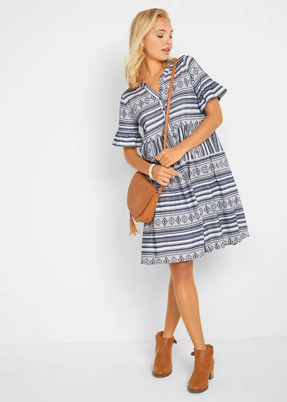 Abito di jersey in misto viscosa fluente, bonprix
