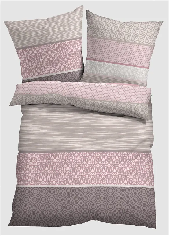 Biancheria da letto con fantasia a fasce, bonprix