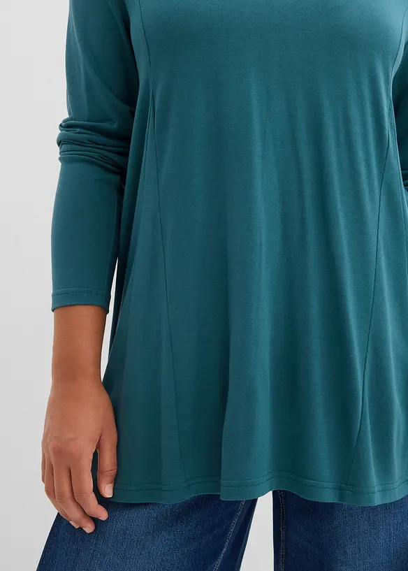 Maglia a maniche lunghe in viscosa morbida, bonprix