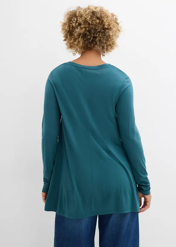 Maglia a maniche lunghe in viscosa morbida, bonprix