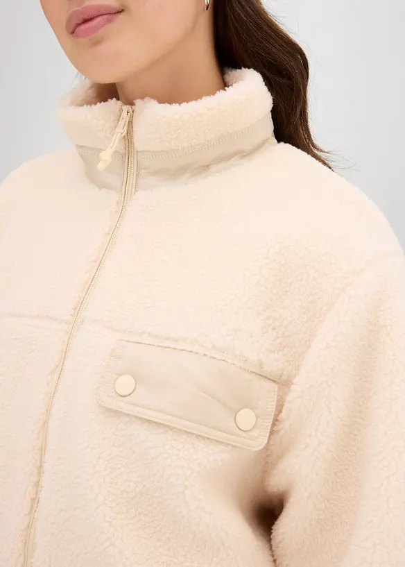 Giacca in pile teddy, bonprix