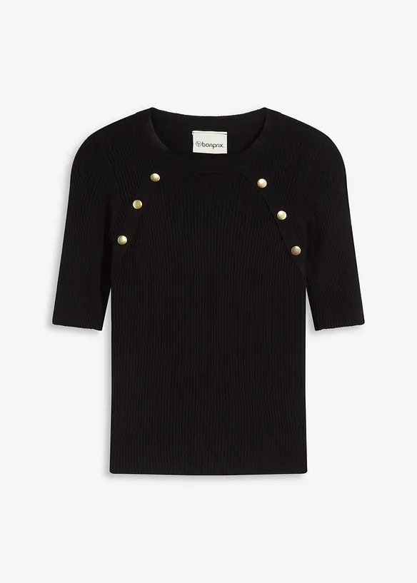 Maglione in filato fine di misto viscosa fluente, bonprix
