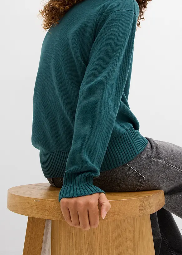 Cardigan in filato fine a coste Milano, bonprix