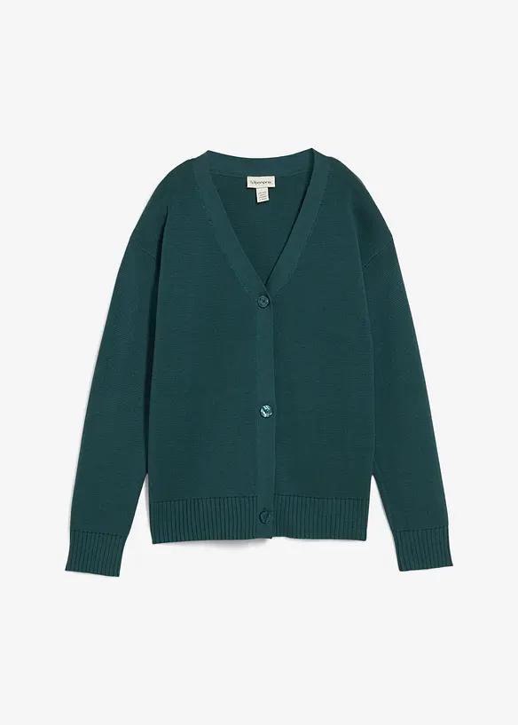 Cardigan in filato fine a coste Milano, bonprix