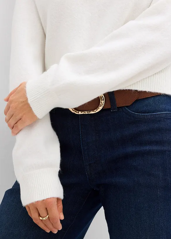 Maglione con colletto, bonprix
