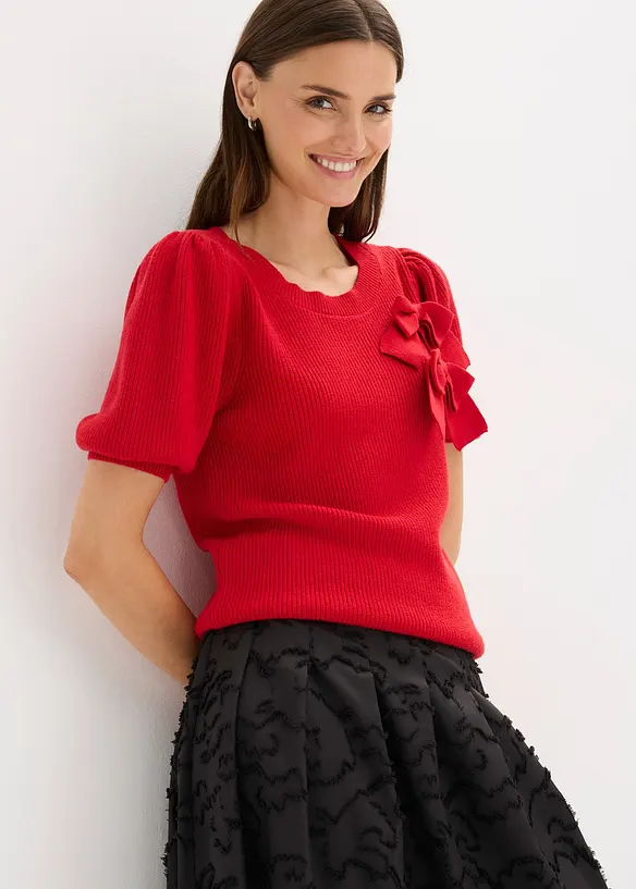 Maglione con fiocchi, bonprix