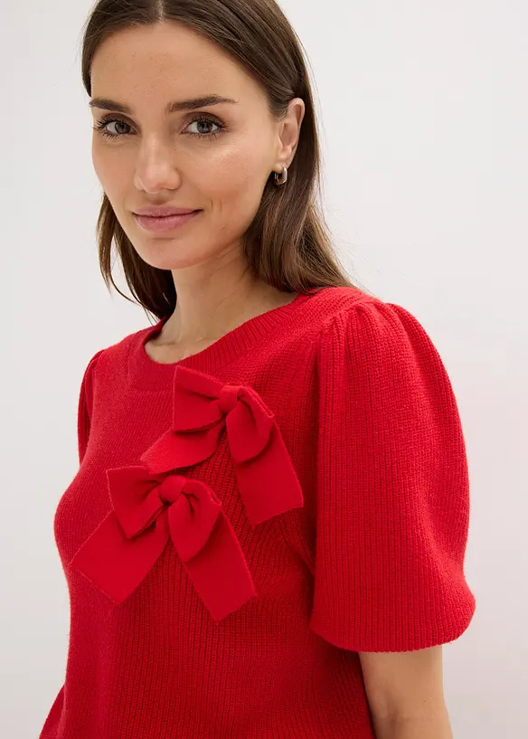 Maglione con fiocchi, bonprix