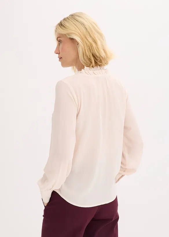 Camicetta di chiffon con ruches, bonprix