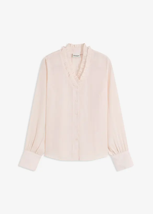 Camicetta di chiffon con ruches, bonprix