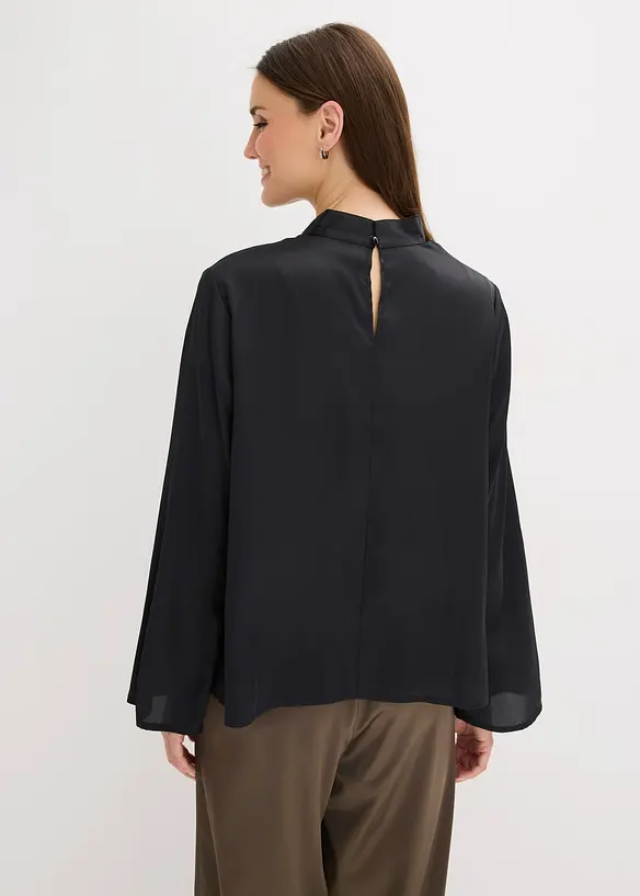 Blusa in satin fluente, bonprix