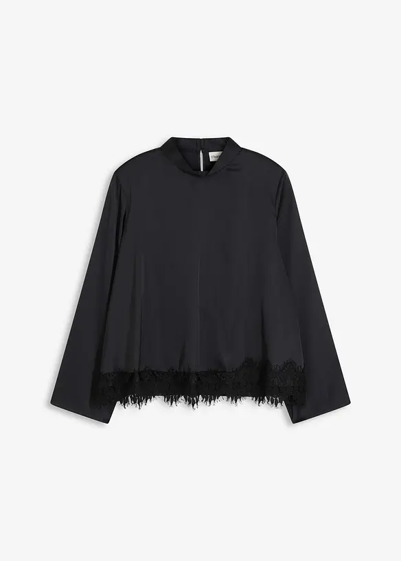 Blusa in satin fluente, bonprix