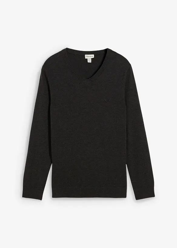 Maglione in filato fine con puro cotone, bonprix