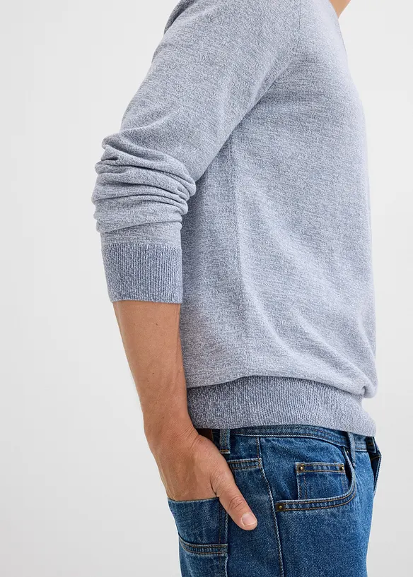 Maglione in filato fine con cotone, bonprix