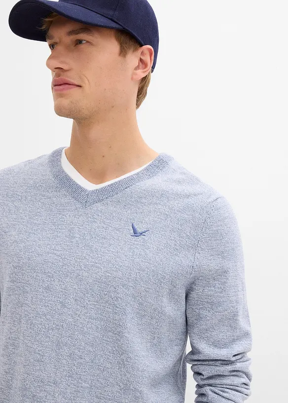 Maglione in filato fine con cotone, bonprix
