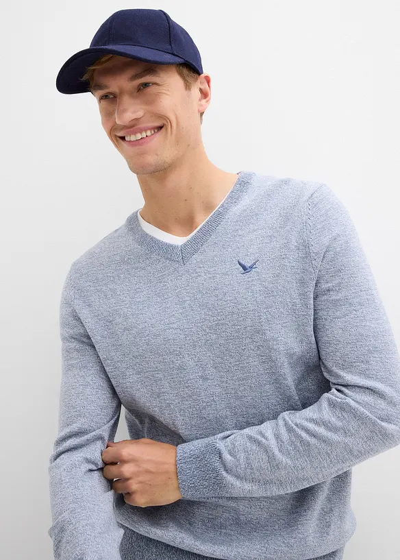 Maglione in filato fine con cotone, bonprix
