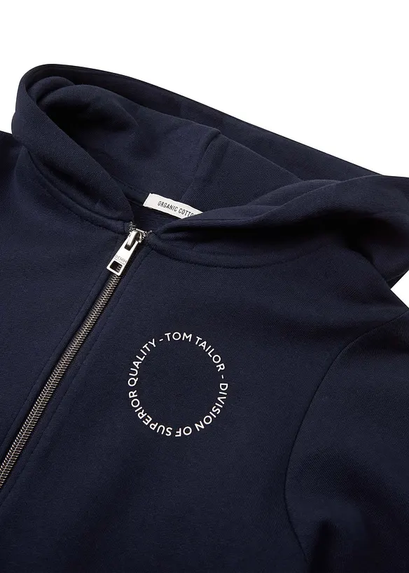 Felpa Tom Tailor con zip e cappuccio, Tom Tailor