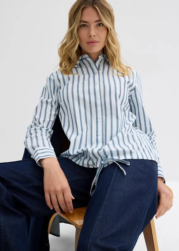 Camicetta oversize in puro cotone, bonprix