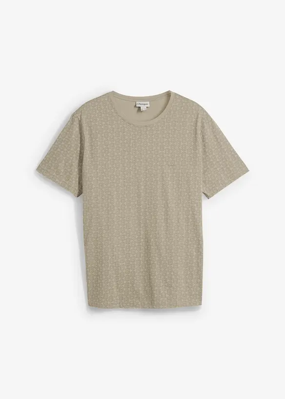 T-shirt in puro cotone biologico con fantasia, bonprix