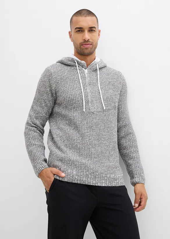 Maglione con cappuccio, bonprix