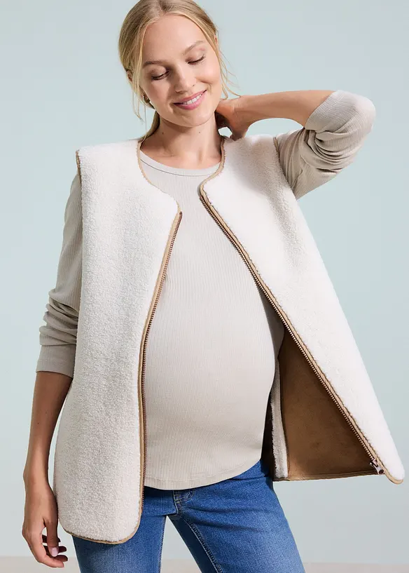 Giacca prémaman 6 in 1 con inserto babywearing e gilet staccabile, bonprix