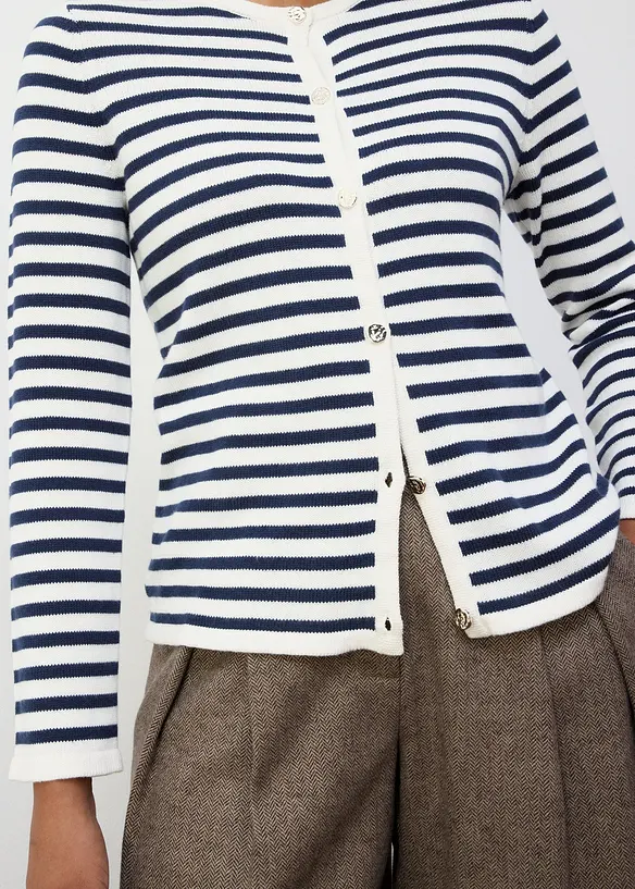 Cardigan in misto seta, bonprix