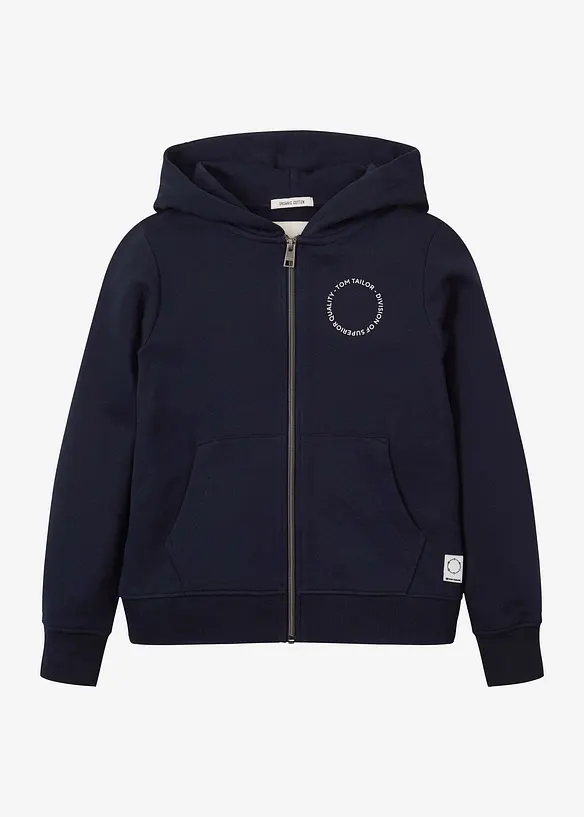Felpa Tom Tailor con zip e cappuccio, Tom Tailor