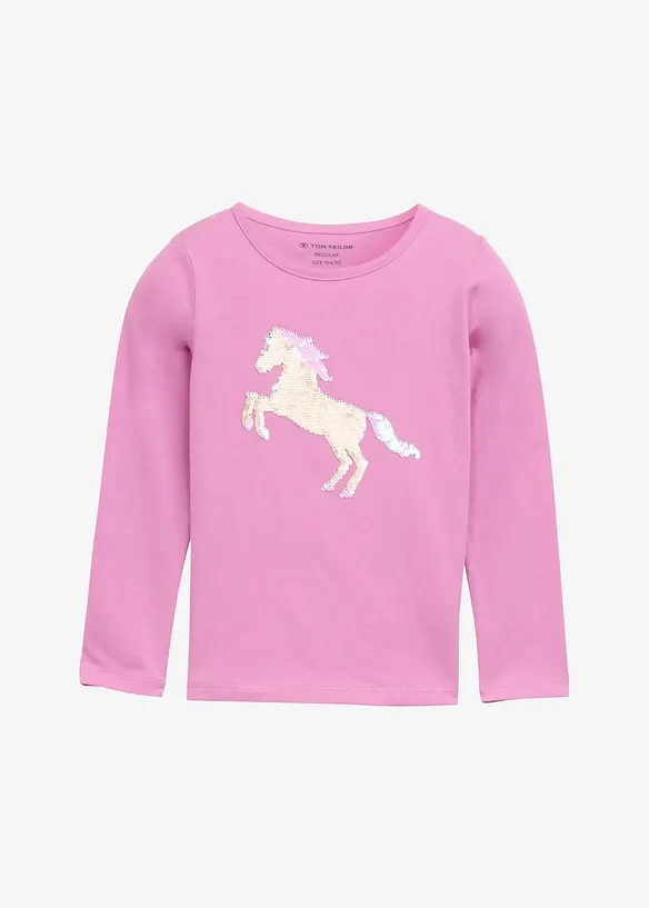 Maglia a maniche lunghe Tom Tailor in puro cotone, Tom Tailor