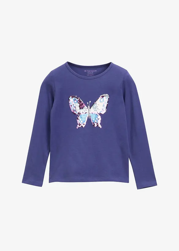 Maglia a maniche lunghe Tom Tailor in puro cotone, Tom Tailor