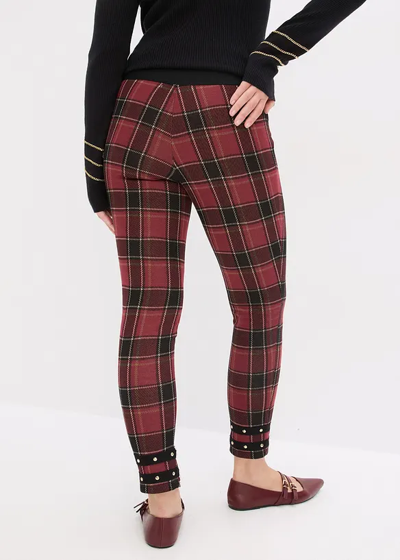 Jeggings con borchie dorate, bonprix