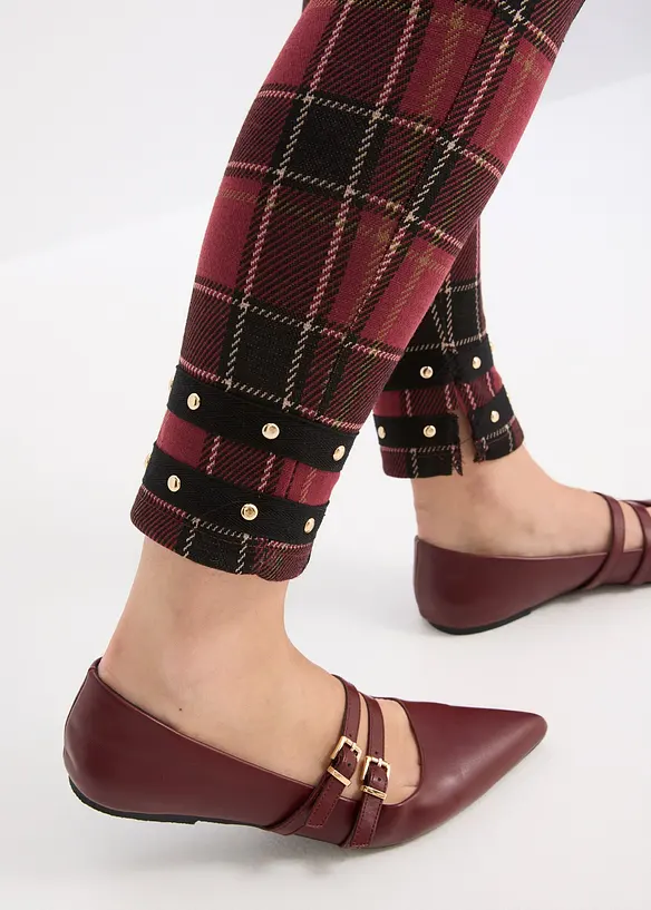 Jeggings con borchie dorate, bonprix