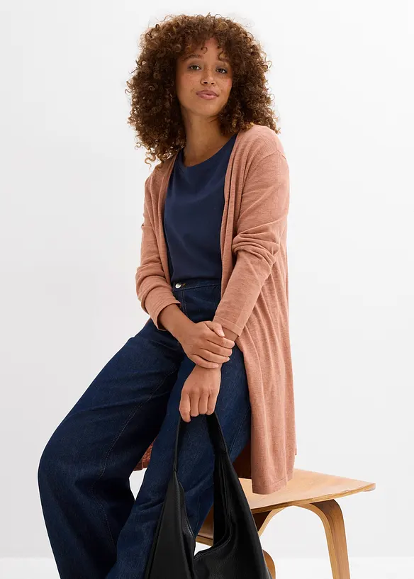 Cardigan lungo aperto, bonprix
